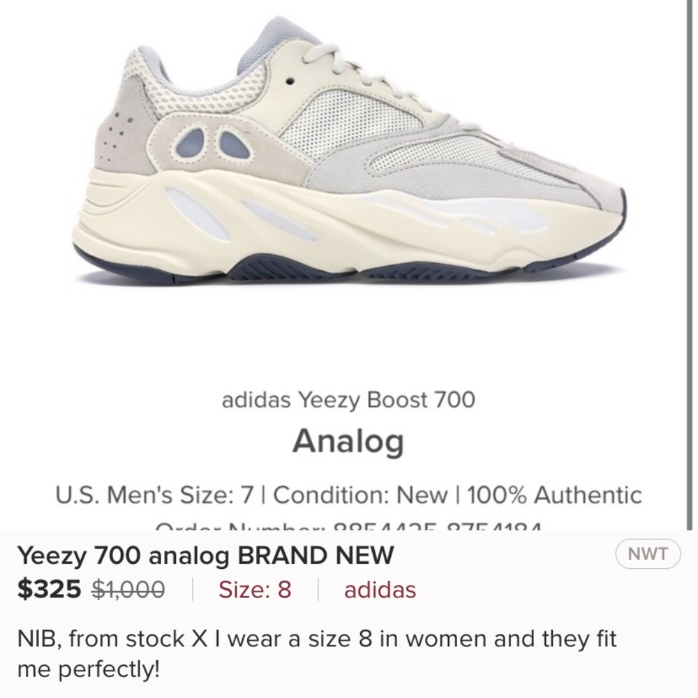 NIB Yeezy 700 women’s size 8